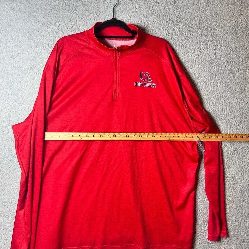 Union Academy Cardinals Pullover Mens 3XL Red BSN‎ Sports 1/4 Zip Pullover